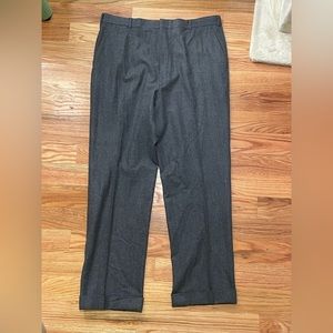 Vintage Brooks Brothers High Rise Flannel Trousers 38 x 31.5 Made in USA